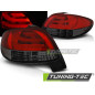 Fanali Posteriori LED Rosso Fumé per Peugeot 206 Dal 10/1998 (Cod. TT-LDPE21)