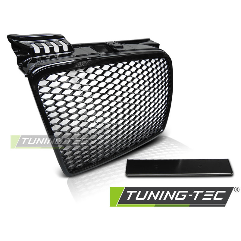 Griglia Frontale Nero Lucido Nero per Audi A4 B7 11/2004-03/2008 (Cod. TT-GRAU51)