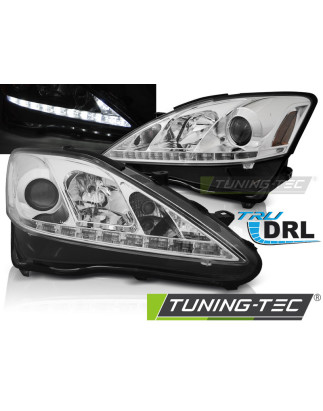 Fari Anteriori con Luci Diurne Luci Diurne DRL Cromato per Lexus Is 2006-2013 (Cod. TT-LPLE03)