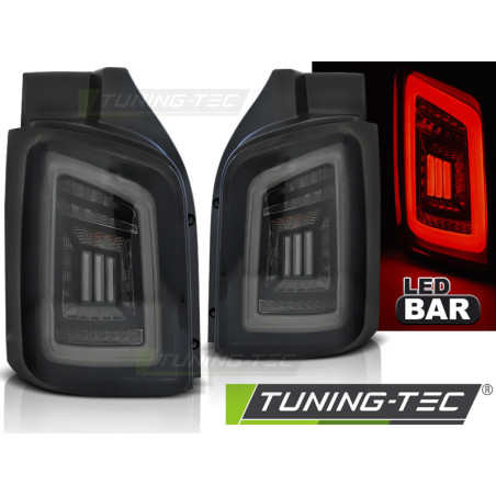 Fanali Posteriori LED Nero per Volkswagen T5 /10-15 Transporter 04/2003-2009 (Cod. TT-LDVWH7)