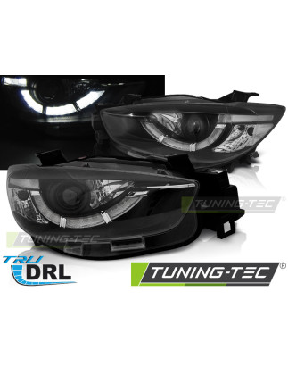 Fari Anteriori con Luci Diurne Luci Diurne DRL Nero per Mazda Cx5 True 2011-2015 (Cod. TT-LPMA11)