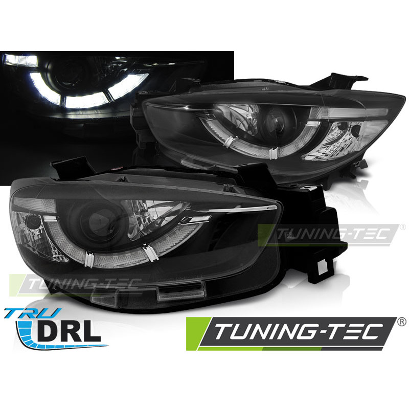 Fari Anteriori con Luci Diurne Luci Diurne DRL Nero per Mazda Cx5 True 2011-2015 (Cod. TT-LPMA11) Fari Anteriori con Luci Diurne Luci Diurne DRL Nero per Mazda Cx5 True 2011-2015 (Cod. TT-LPMA11)