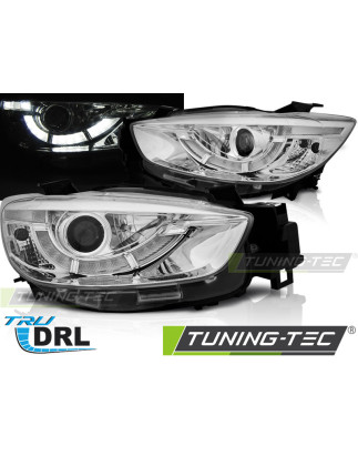 Fari Anteriori con Luci Diurne Luci Diurne DRL Cromato per Mazda Cx5 True 2011-2015 (Cod. TT-LPMA10)
