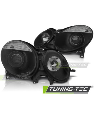 Fari Anteriori Nero per Mercedes-Benz W211 Classe E 05/2006-2009 (Cod. TT-LPMEB7)