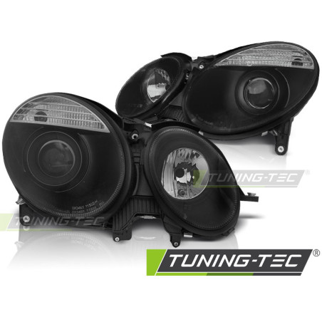 Fari Anteriori Nero per Mercedes-Benz W211 Classe E 05/2006-2009 (Cod. TT-LPMEB7)