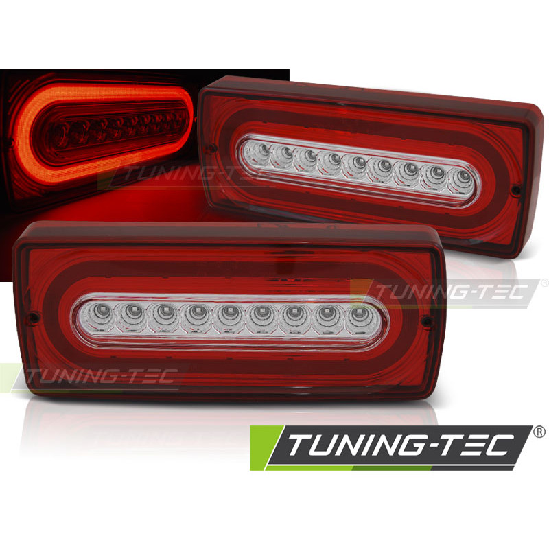 Fanali Posteriori LED Rosso/bianco per Mercedes-Benz W463 G-klasa 1990-2012 (Cod. TT-LDMEB0)