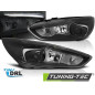 Fari Anteriori con Luci Diurne Luci Diurne DRL LED Nero per Ford Focus Mk3 OEM 2014-2018 (Cod. TT-LP