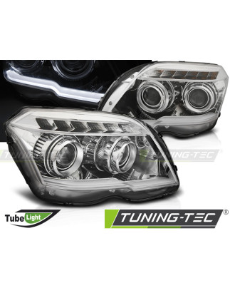 Fari Anteriori Cromato per Mercedes-Benz Glk X204 06/2008-08/2012 (Cod. TT-LPMEB8)