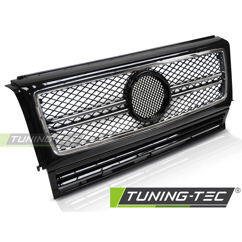 Griglia Frontale Cromato Nero per Mercedes-Benz W463 1990-2012 (Cod. TT-GRME27)