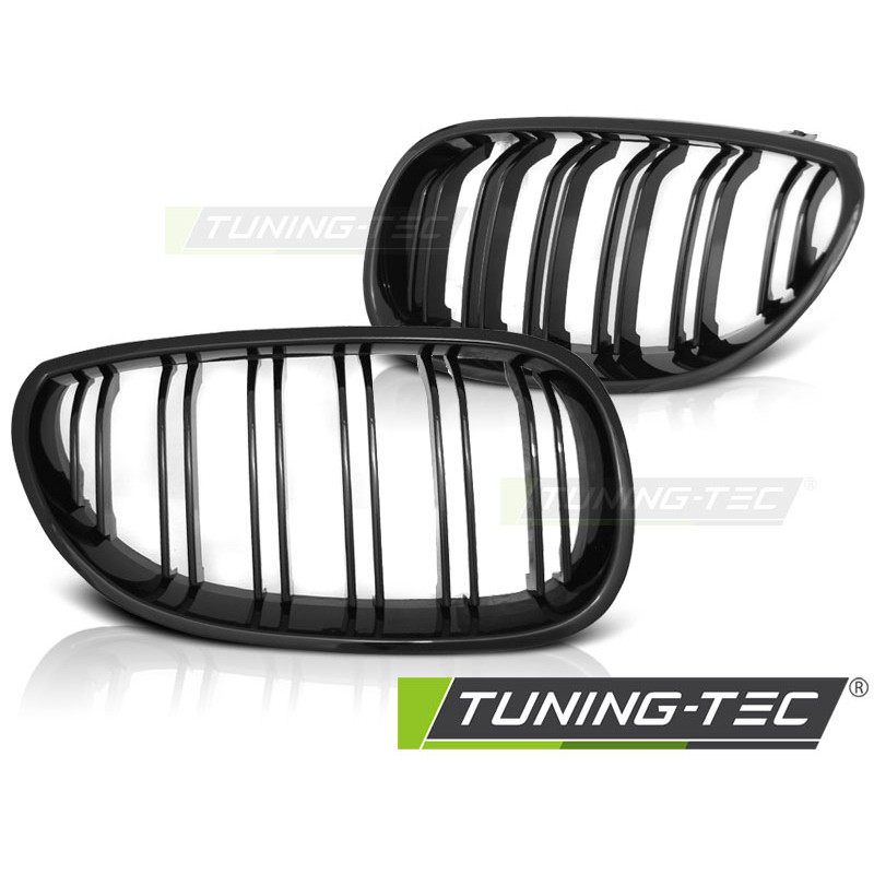 Griglia Frontale Nero Lucido Doppia Barra Nero per BMW E60/E61 07/2003-2010 (Cod. TT-GRBM93)
