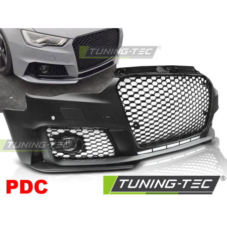 Paraurti Anteriore Nero Lucido Nero per Audi A3 2012-2016 (Cod. TT-ZPAU25)