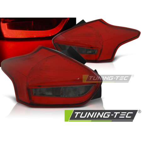 Fanali Posteriori LED Rosso Fumé per Ford Focus 3 2015-2018 (Cod. TT-LDFO54)