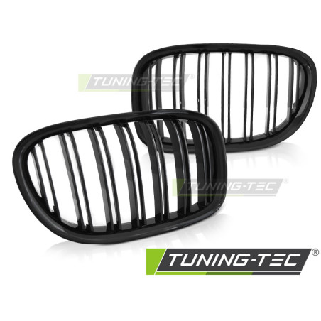 Griglia Frontale Nero Lucido Doppia Barra Nero per BMW Serie 7 F01 2009-2015 (Cod. TT-GRBMB0)