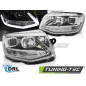 Fari Anteriori Luci Diurne DRL Cromato per Volkswagen Transporter T6 2015-2019 (Cod. TT-LPVWP7)