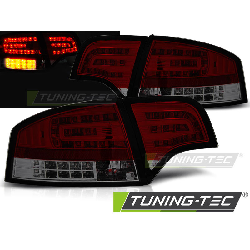 Fanali Posteriori LED Rosso Fumé per Audi A4 B7 11/2004-03/2008 (Cod. TT-LDAUG8)