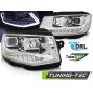 Fari Anteriori Luci Diurne DRL Cromato per Volkswagen Transporter T6 2015-2019 (Cod. TT-LPVWP9)