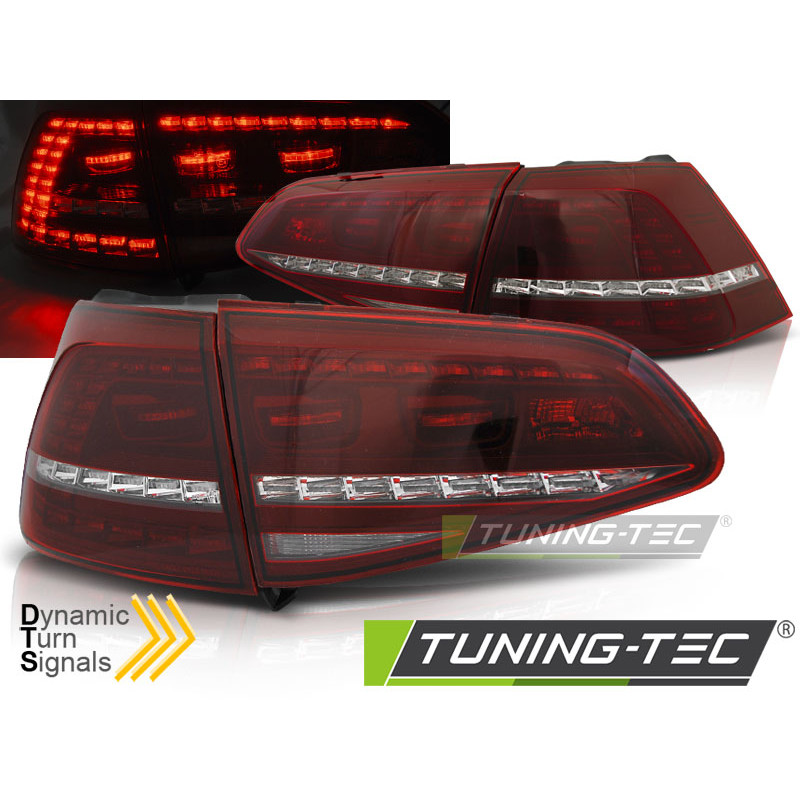 Fanali Posteriori LED Rosso/bianco per Volkswagen Golf 7 2013-2017 (Cod. TT-LDVWE3)