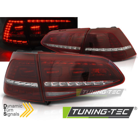 Fanali Posteriori LED Rosso/bianco per Volkswagen Golf 7 2013-2017 (Cod. TT-LDVWE3)