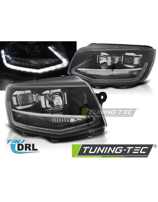 Fari Anteriori Luci Diurne DRL Nero per Volkswagen Transporter T6 2015-2019 (Cod. TT-LPVWP8)