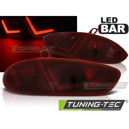 Fanali Posteriori LED Rosso Fumé per Seat Leon 03/2009-2012 (Cod. TT-LDSE32)