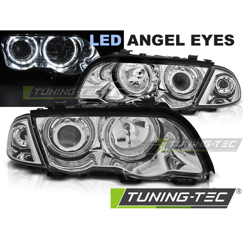Fari Anteriori Angel Eyes per BMW E46 S/t 05/1998-08/2001 (Cod. TT-LPBMG0)