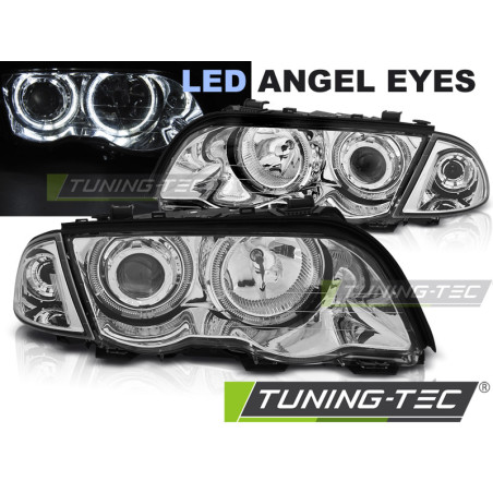 Fari Anteriori Angel Eyes per BMW E46 S/t 05/1998-08/2001 (Cod. TT-LPBMG0)
