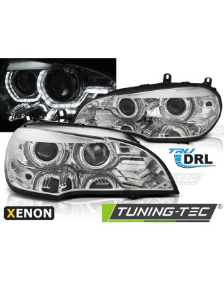 Fari Anteriori Angel Eyes per BMW X5 E70 2007-2010 (Cod. TT-LPBMJ7)