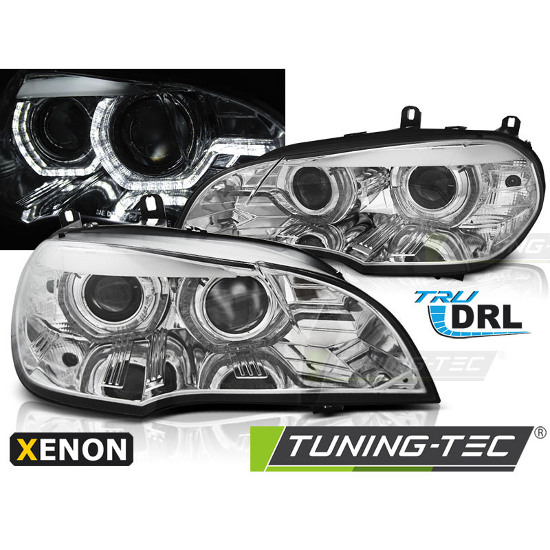 Fari Anteriori Angel Eyes per BMW X5 E70 2007-2010 (Cod. TT-LPBMJ7)