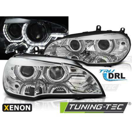 Fari Anteriori Angel Eyes per BMW X5 E70 2007-2010 (Cod. TT-LPBMJ7)