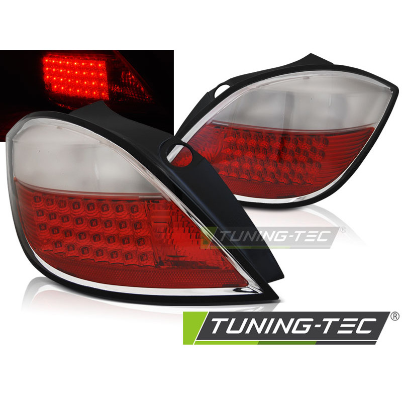 Fanali Posteriori LED Rosso/bianco per Opel Astra H 5D 03/2004-2009 (Cod. TT-LDOP37)