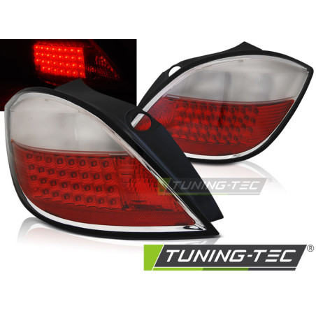 Fanali Posteriori LED Rosso/bianco per Opel Astra H 5D 03/2004-2009 (Cod. TT-LDOP37)