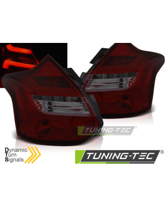 Fanali Posteriori LED Rosso Fumé per Ford Focus 3 Seq Ind. 2011-10/2014 (Cod. TT-LDFO57)