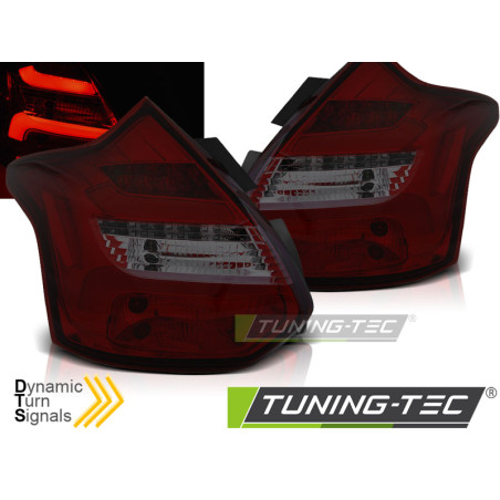 Fanali Posteriori LED Rosso Fumé per Ford Focus 3 Seq Ind. 2011-10/2014 (Cod. TT-LDFO57)