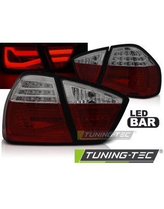 Fanali Posteriori LED Rosso Fumé per BMW Serie 3 E90 2005-2008 (Cod. TT-LDBMF6)