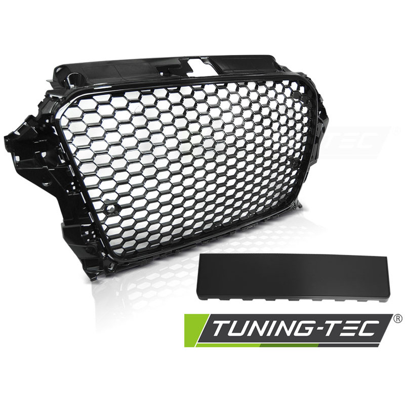 Griglia Frontale Nero Lucido Nero per Audi A3 8V 2012-2016 (Cod. TT-GRAU52)