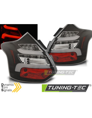 Fanali Posteriori LED Nero per Ford Focus 3 Seq Ind. 2011-10/2014 (Cod. TT-LDFO59)