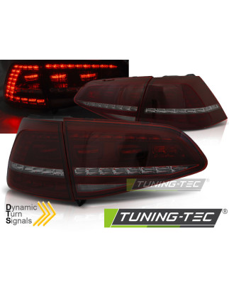 Fanali Posteriori LED Rosso Fumé per Volkswagen Golf 7 2013-2017 (Cod. TT-LDVWE4)