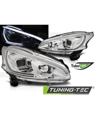 Fanali Posteriori Cromato per Peugeot 208 04/2012-06/2015 (Cod. TT-LPPE30)
