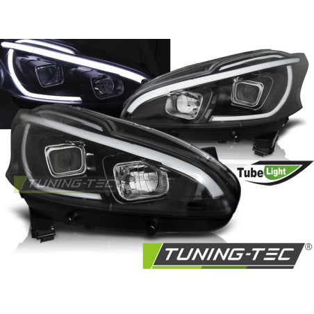 Fanali Posteriori Nero per Peugeot 208 2012-2015 (Cod. TT-LPPE31)