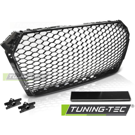 Griglia Frontale Nero Lucido Nero per Audi A4 B9 2015-2019 (Cod. TT-GRAU47)