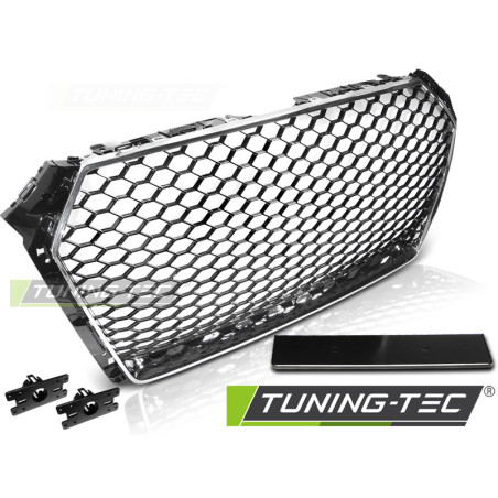 Griglia Frontale Cromato Nero per Audi A4 B9 2015-2019 (Cod. TT-GRAU49)