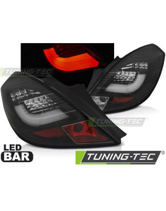 Fanali Posteriori LED Nero per Opel Corsa D 3D 04/2006-2014 (Cod. TT-LDOP59)