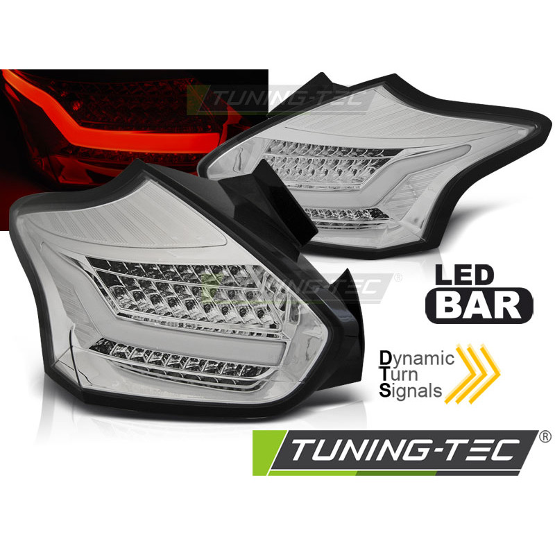 Fanali Posteriori LED Cromato per Ford Focus 3 Seq 2015-2018 (Cod. TT-LDFO60) Fanali Posteriori LED Cromato per Ford Focus 3 Seq 2015-2018 (Cod. TT-LDFO60)