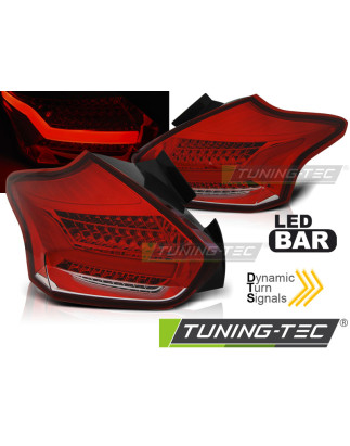 Fanali Posteriori LED Rosso/bianco per Ford Focus 3 Seq 2015-2018 (Cod. TT-LDFO61)