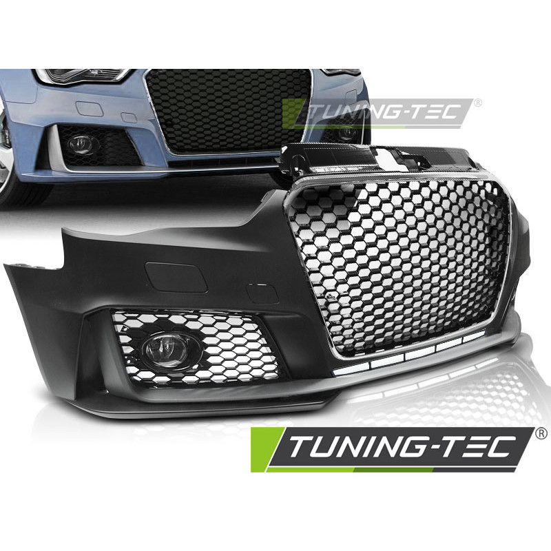 Paraurti Anteriore Cromato Nero per Audi A3 2012-2016 (Cod. TT-ZPAU26)