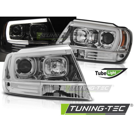 Fanali Posteriori Cromato per Chrysler Jeep Grand Cherokee 1999-05/2005 (Cod. TT-LPCH23)