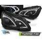 Fari Anteriori Luci Diurne DRL Nero per Mercedes-Benz W212 2013-2016 (Cod. TT-LPMEC0)