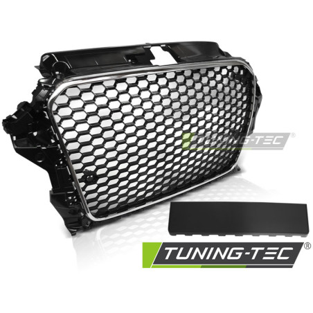 Griglia Frontale Cromato Nero per Audi A3 8V 2012-2016 (Cod. TT-GRAU53)