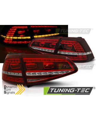 Fanali Posteriori LED Rosso/bianco per Volkswagen Golf 7 2013-2017 (Cod. TT-LDVWI6)
