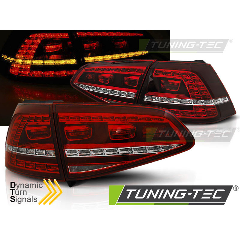 Fanali Posteriori LED Rosso/bianco per Volkswagen Golf 7 2013-2017 (Cod. TT-LDVWI6)